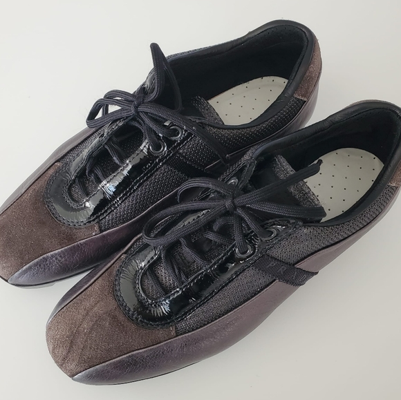 Prada Low Top Black & Brown Sneakers